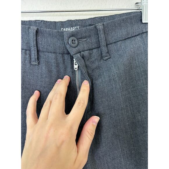 Carhartt WIP Work In Progress Sid Pant Men's Size 29x32 Gray Wool Office‎ Pants - Picture 8 of 11
